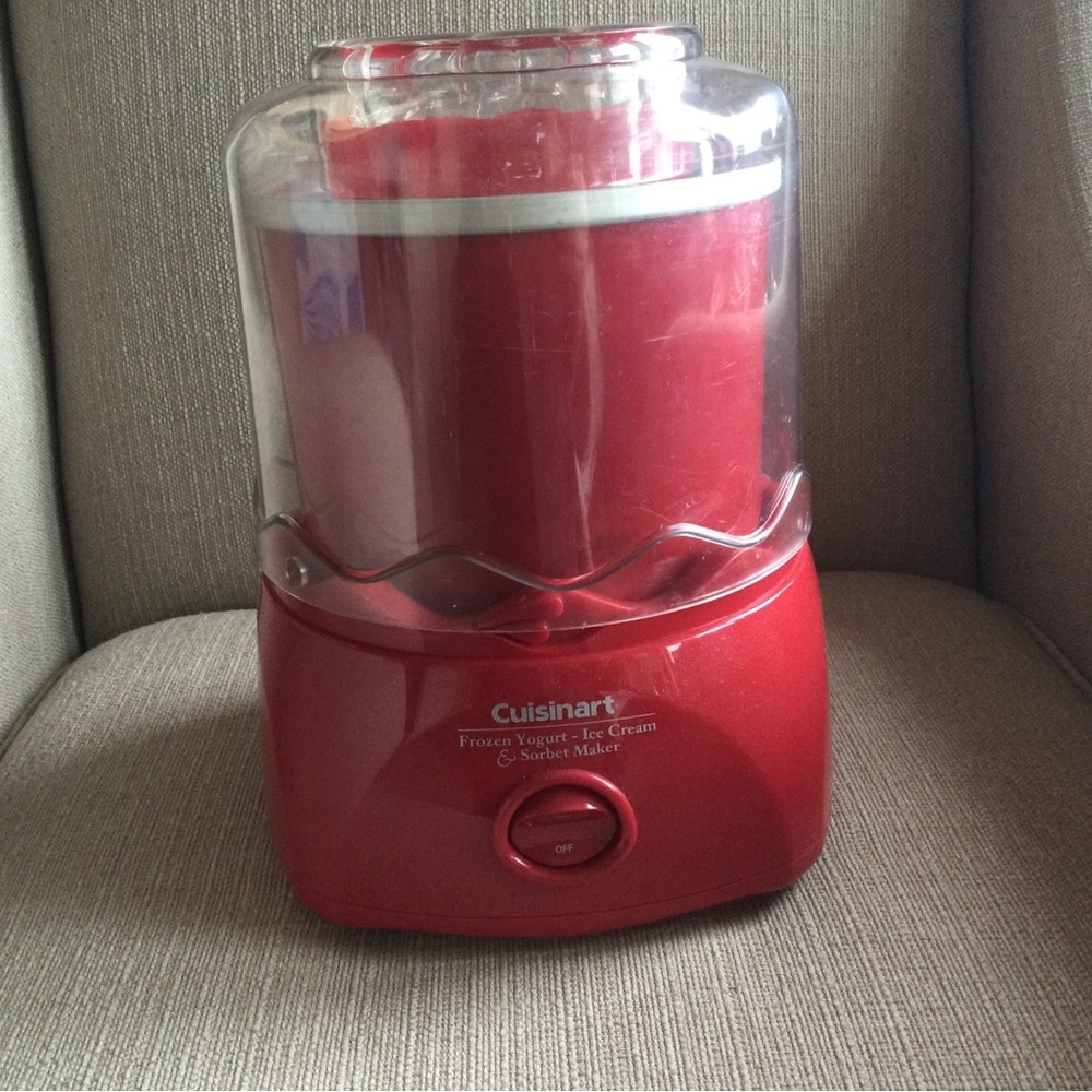 Cuisinart Frozen Yogurt Ice Cream And Sorbet Maker Red